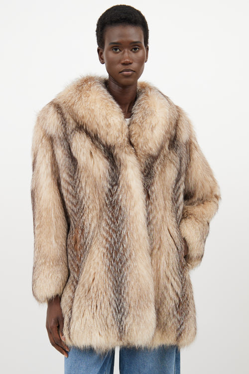 VSP Archive Beige Fur Jacket