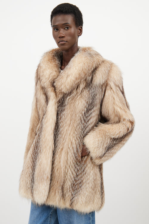 VSP Archive Beige Fur Jacket