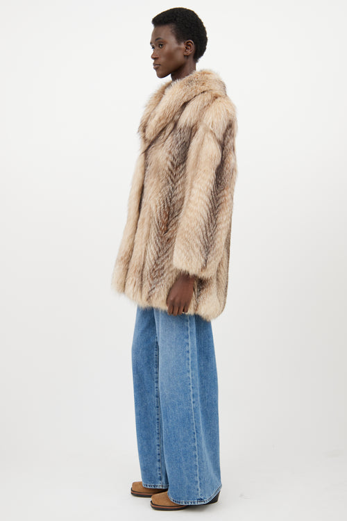 VSP Archive Beige Fur Jacket