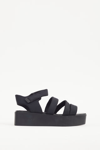 Vagabond Black Bonnie Flatform Sandal