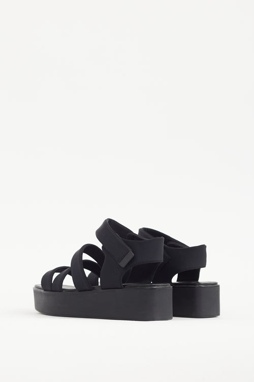 Vagabond Black Bonnie Flatform Sandal