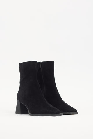 Vagabond Black Suede Ankle Boot