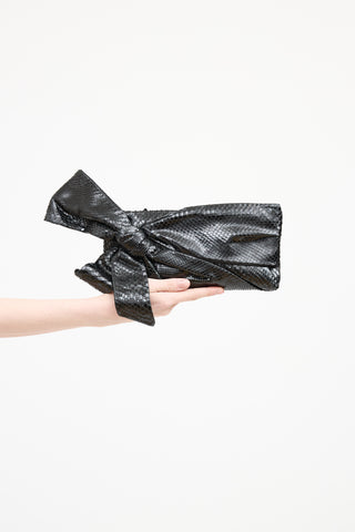 Valentino Animal Bow Clutch