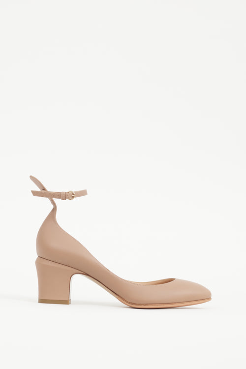 Valentino Beige Leather Tan-Go 60  Pump