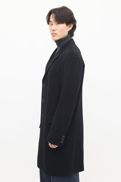 Valentino Black Cashmere Long Coat