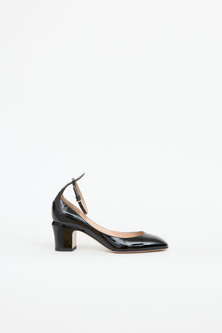 Valentino Patent Ankle Strap  Pump