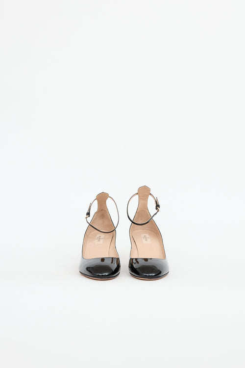 Valentino Patent Ankle Strap  Pump