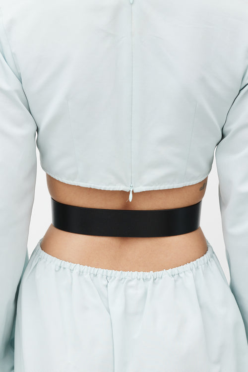 Valentino Black 
Gold Reversible VLogo Belt