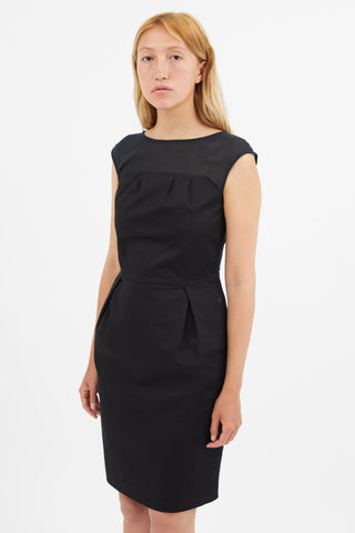 Valentino Black Shift Short Dress