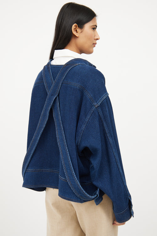 Medium Wash Denim Crop Jacket