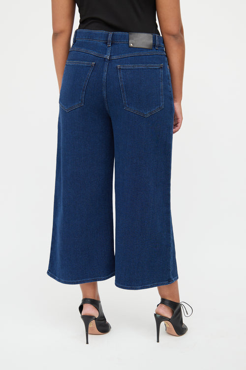 Valentino Blue Wide Leg Pant