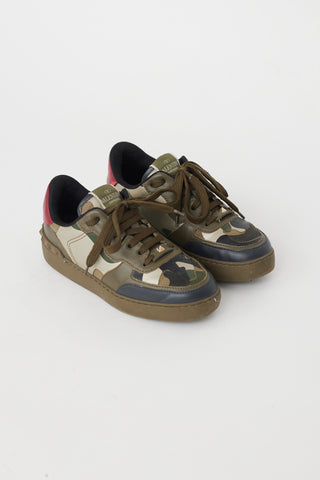 Valentino Green 
Multi Camo Rockstud Sneaker