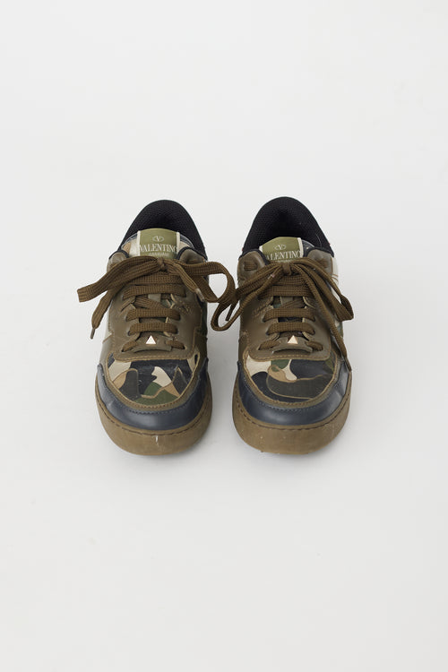 Valentino Green 
Multi Camo Rockstud Sneaker