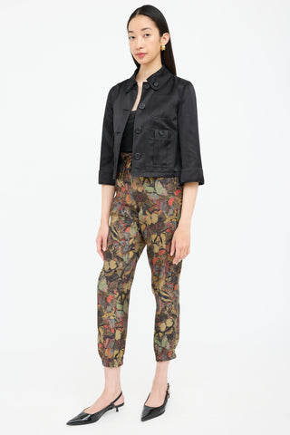 ValentinoSilk Pattern Jogger