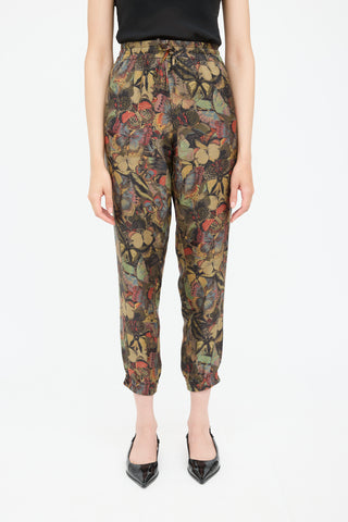 ValentinoSilk Pattern Jogger