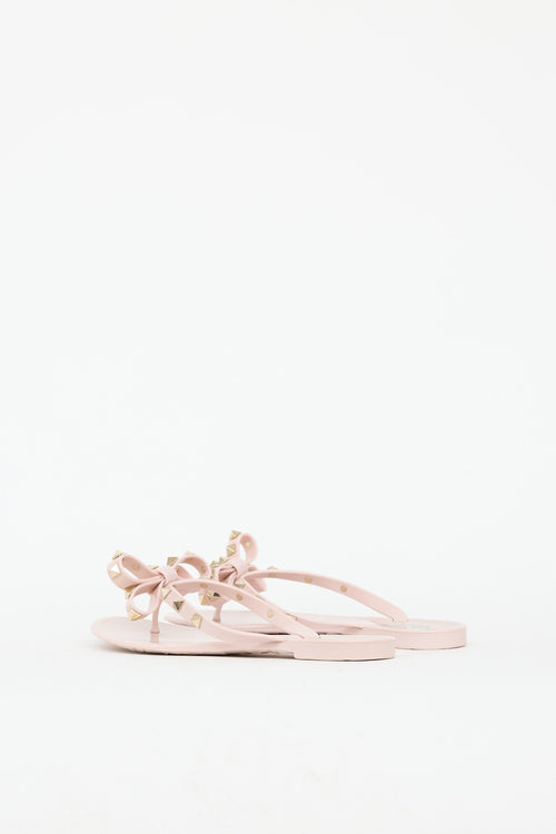 Valentino Rubber Rockstud Sandal