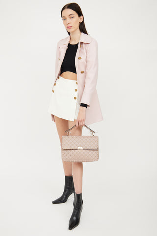 Valentino Pink Nappa Rockstud Spike Bag