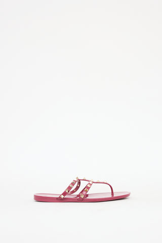 Valentino Red Rockstud Caged Sandal