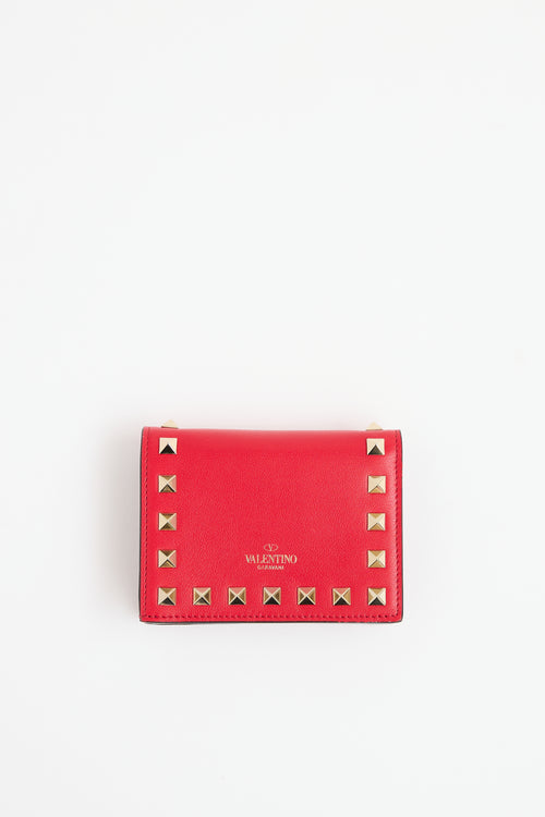 Valentino Leather Rockstud Wallet