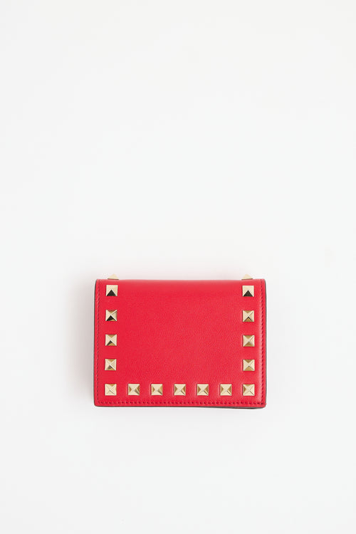 Valentino Leather Rockstud Wallet