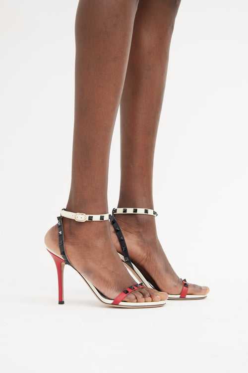 Valentino White 
Red Rockstud Heels