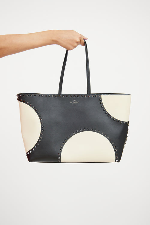 Valentino Rockstud Macro Pois Tote Bag