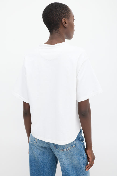 Valentino White V Logo Boxy T-Shirt