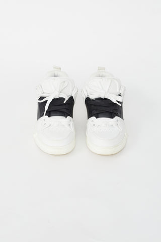 White 
Black Leather Sneaker Valentino