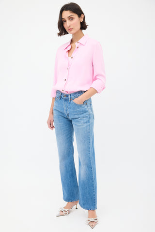 Valentino X Levi
s Light Wash High Waisted Jeans