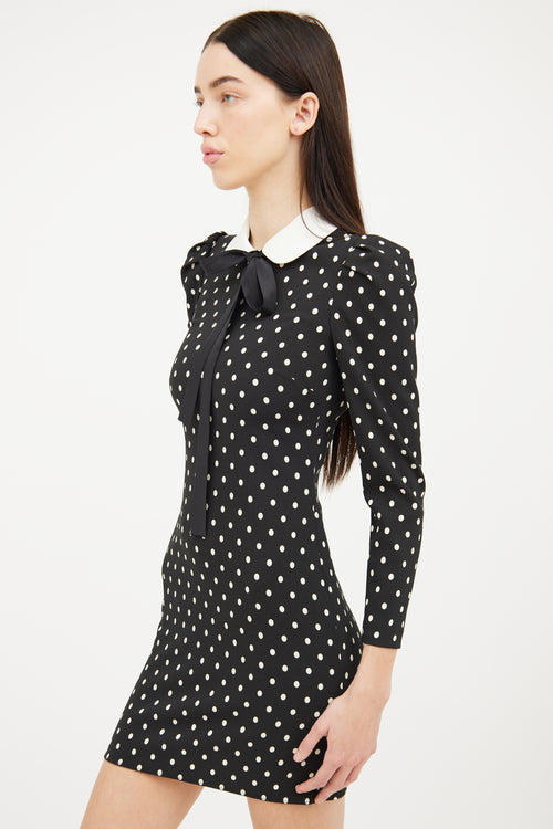 Red Valentino Cream 
Black Polka Dot Dress