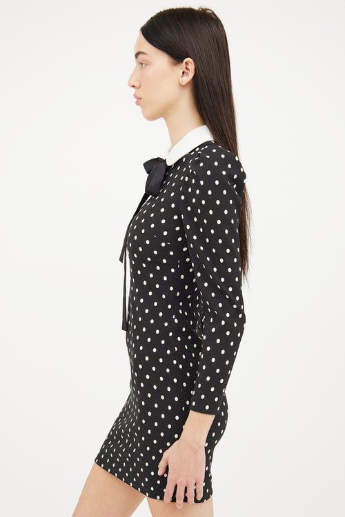 Red Valentino Cream 
Black Polka Dot Dress