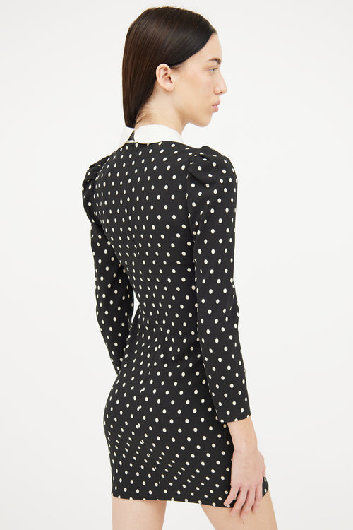 Red Valentino Cream 
Black Polka Dot Dress