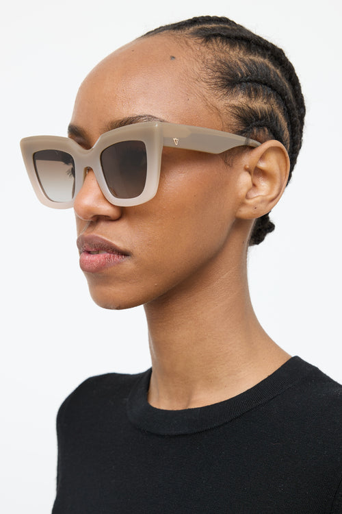 Valley Grey Brigada Cateye Sunglasses