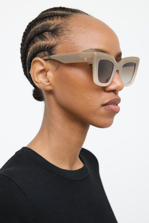 Valley Grey Brigada Cateye Sunglasses