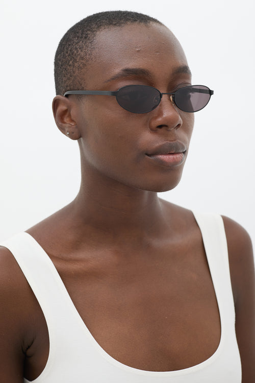 Velvet Canyon Black Musettes Oval Sunglasses