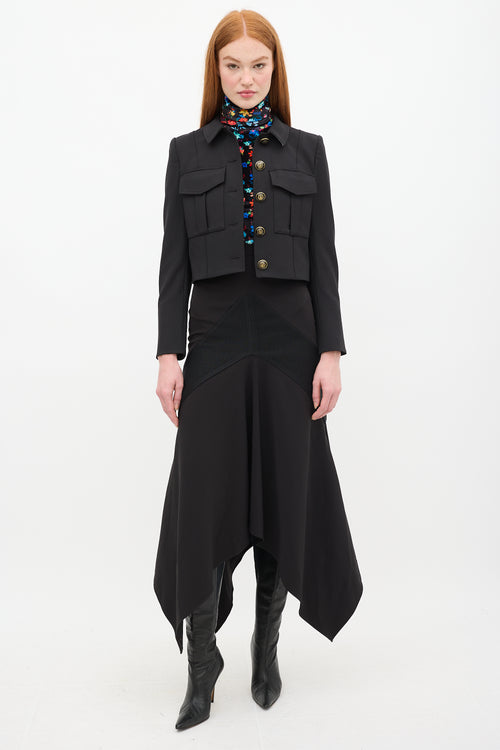 Veronica Beard Black Wool Fulham Jacket