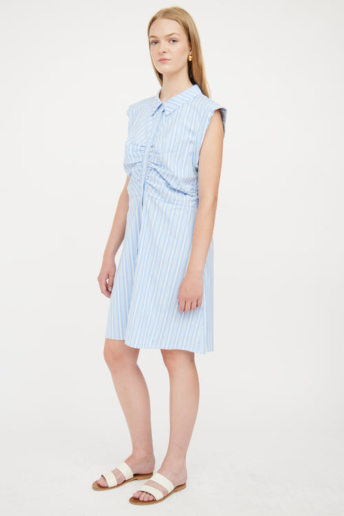 Alice + Olivia Blue 
White Stripe Ferris Dress