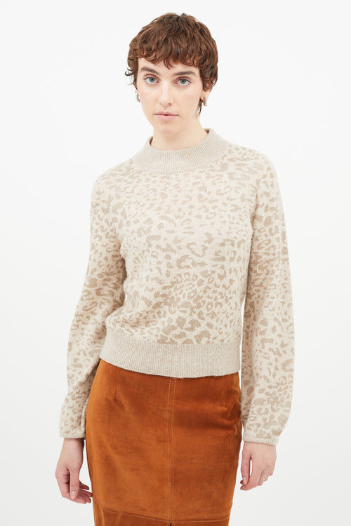 Veronica Beard Cream 
Beige Knit Sweater