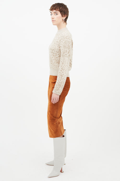 Veronica Beard Cream 
Beige Knit Sweater