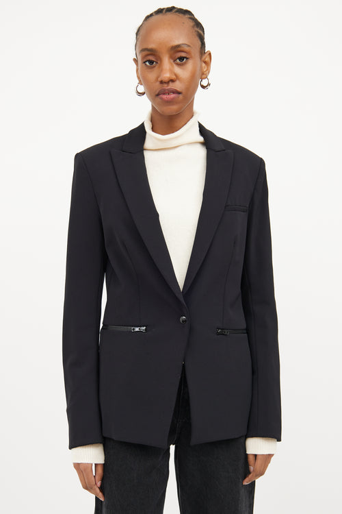 Veronica Beard Black Peak Lapel Blazer