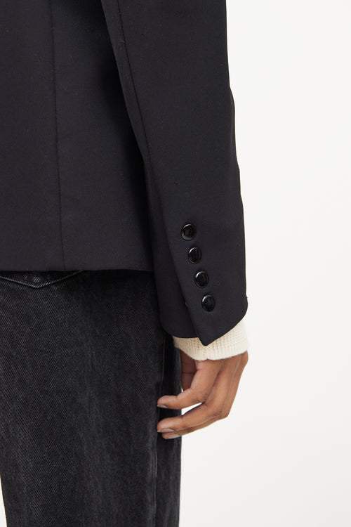 Veronica Beard Black Peak Lapel Blazer