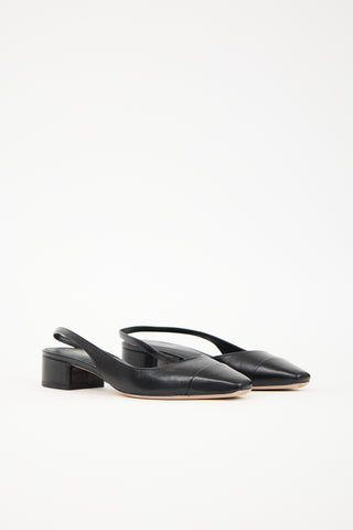 Veronica Beard Leather Cecile Slingback Heel