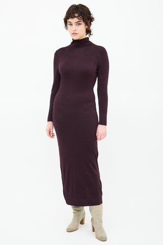 Veronica De Piante Long Turtleneck Dress