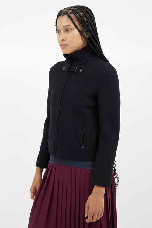 Veronique Branquinho Black Wool Zip Jacket