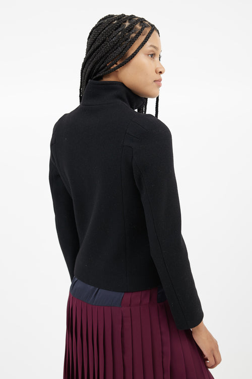 Veronique Branquinho Black Wool Zip Jacket