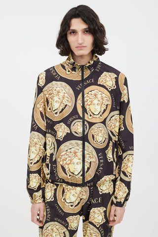 Versace Black 
Gold Medusa Co-Ord Set