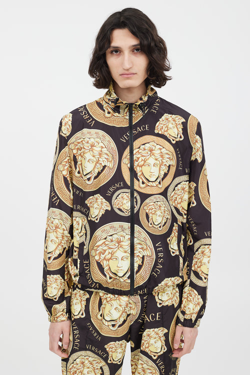 Versace Black 
Gold Medusa Co-Ord Set