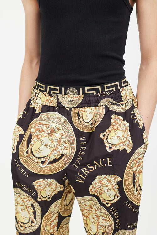 Versace Black 
Gold Medusa Co-Ord Set