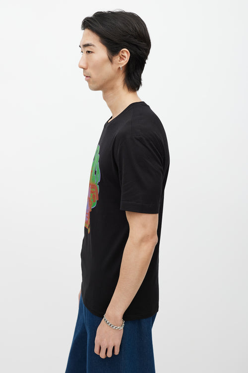 Versace Black 
Green Graphic T-Shirt