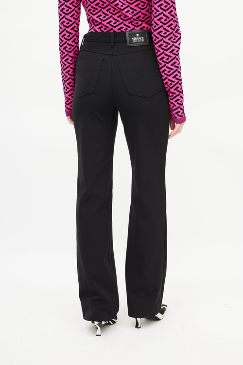 Versace Black Straight Leg Trouser